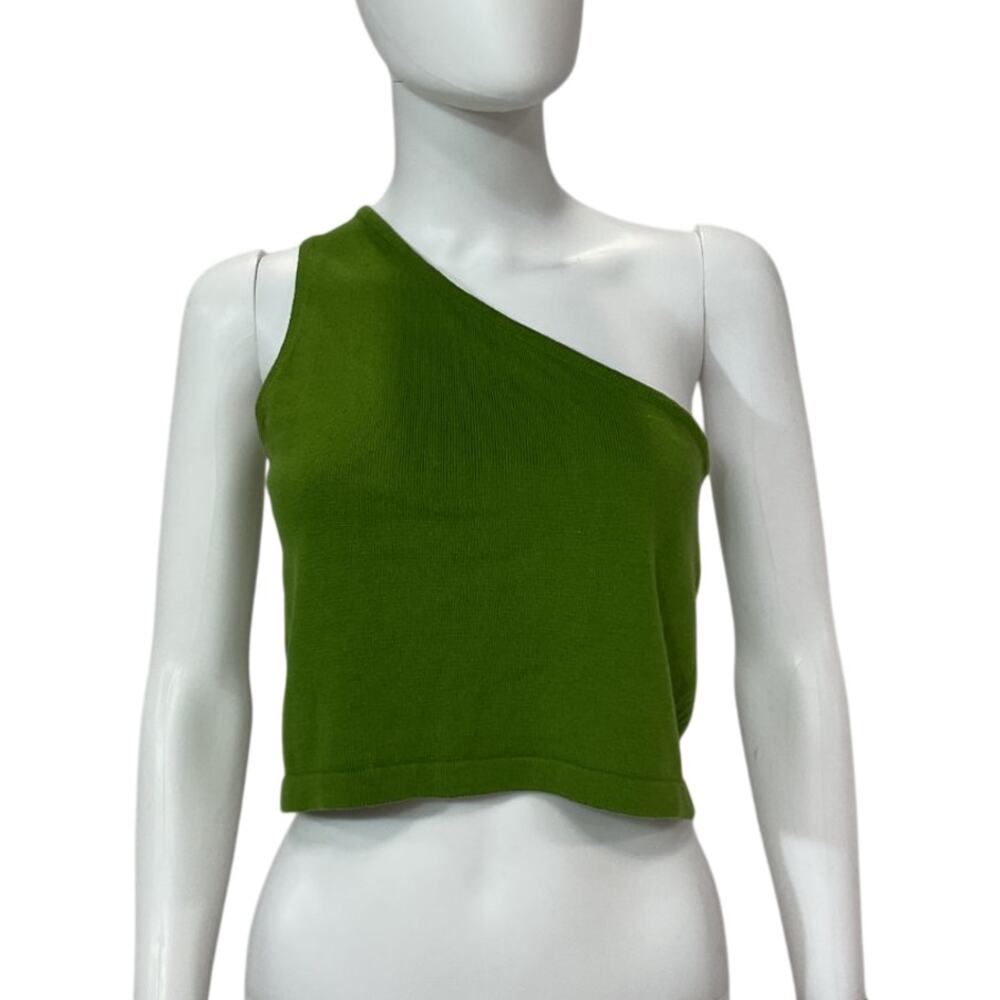 Callahan Asymmetric Olive Lora Top Size S - Picture 3 of 5